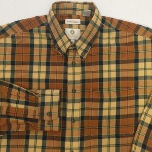 Viyella Men’s Plaid Long Sleeve Dress Shirt U28